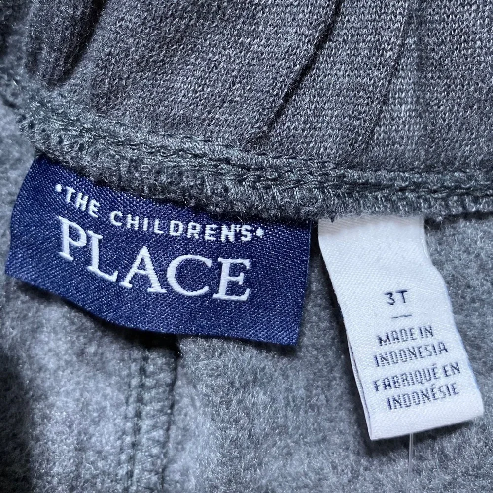 The Childrens Place Boys Sweatpants With White Trim On Legs‎ Size 3T Gray